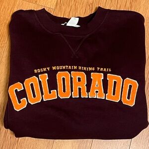 H&M Colorado embroider crewneck sweatshirt size medium